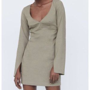 ZARA SWEETHEART NECKLINE DRESS